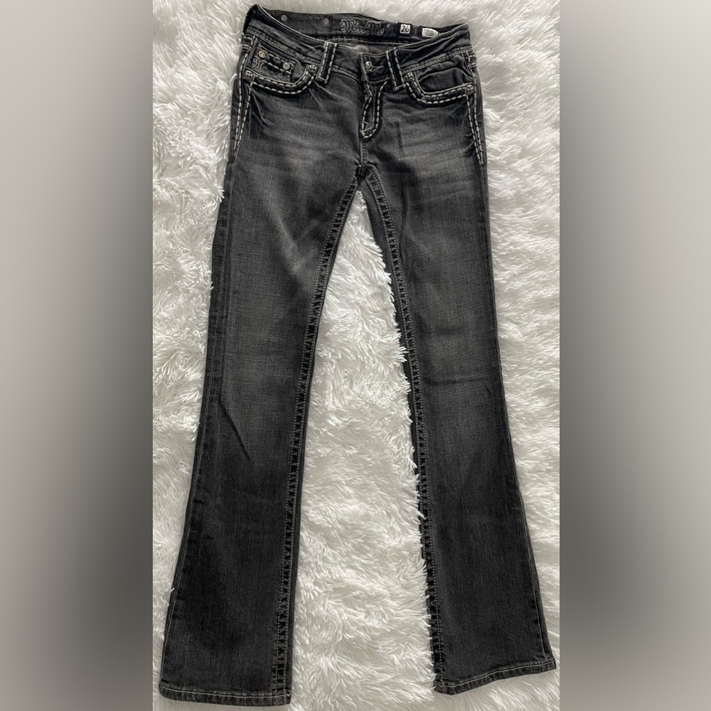Miss Me Black Flare Jeans